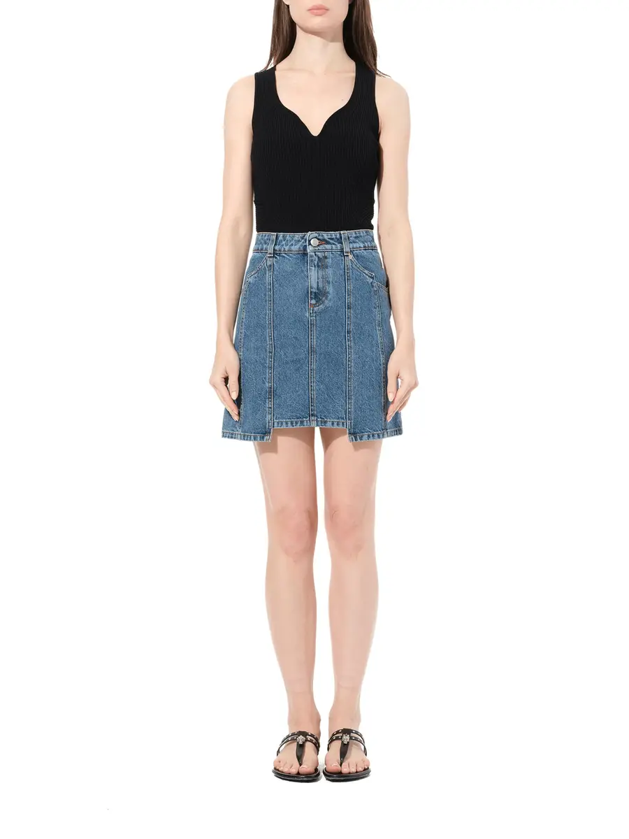 Alexander McQueen Mini Denim Skirt | Thumbnail 4
