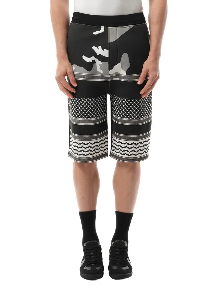 NEIL BARRETT Shorts in Multicolour Grey | Image 1 NEIL BARRETT Shorts in Multicolour Grey | Image 1