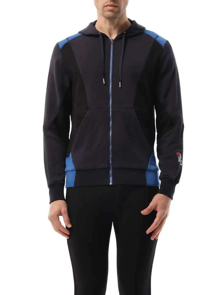 Alexander McQueen Patchwork Hoodie | Image 1 Alexander McQueen Patchwork Hoodie | Image 1