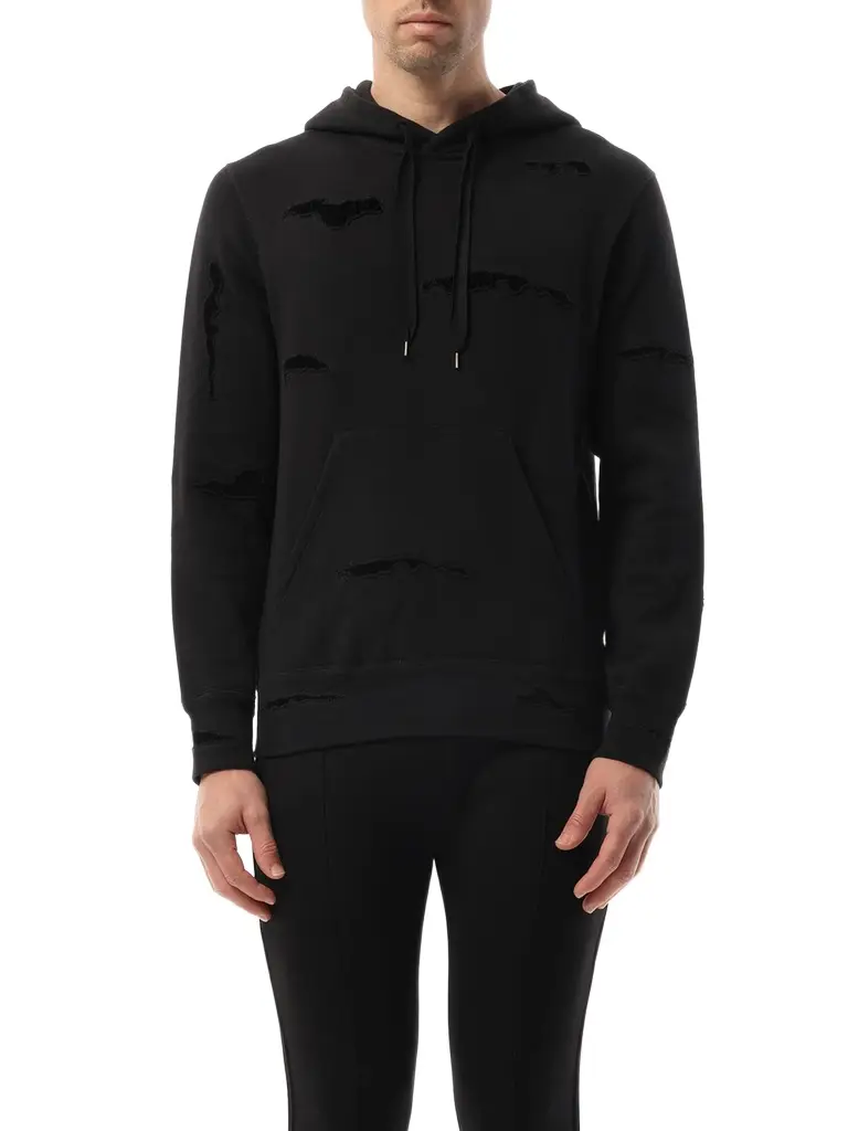 Alexander McQueen Shredded Hoodie | Image 1 Alexander McQueen Shredded Hoodie | Image 1