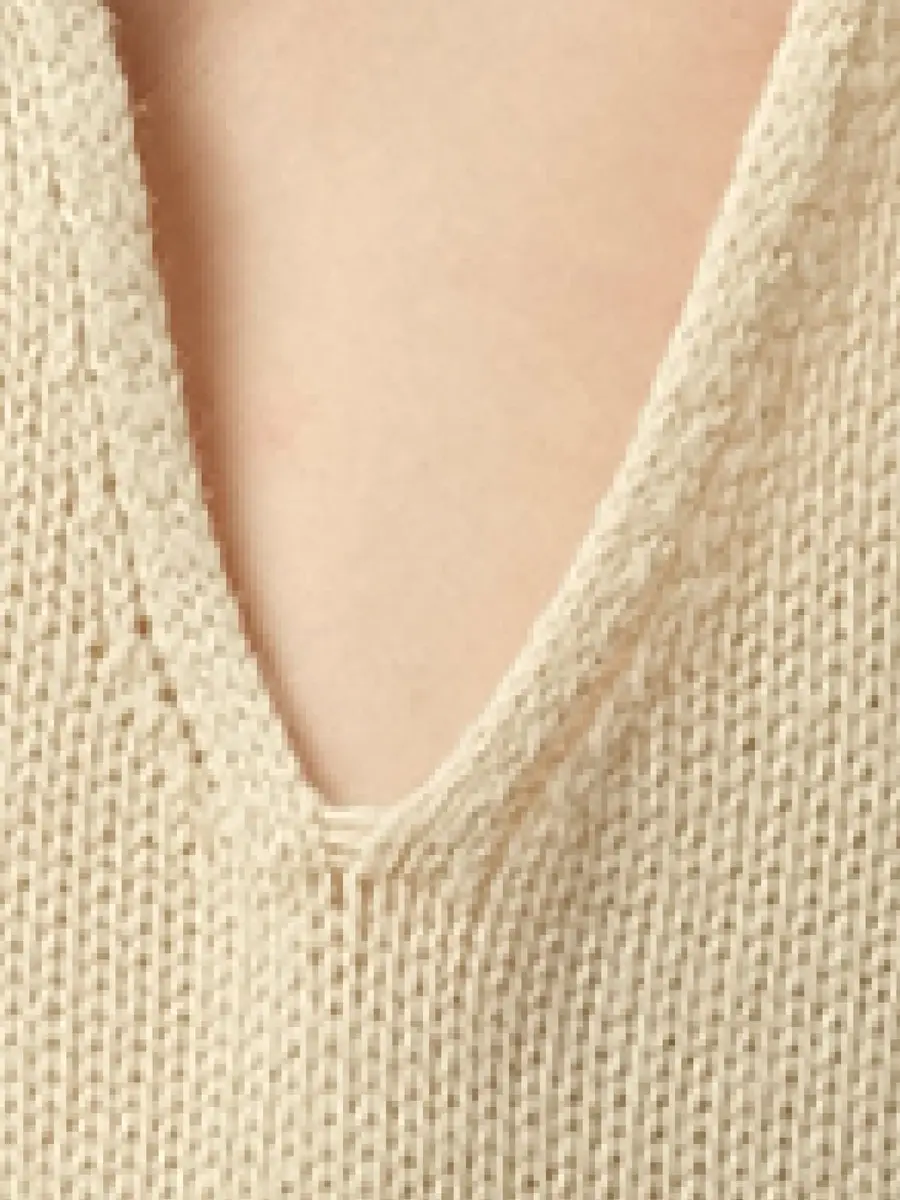 Lanvin Knitted Top in Ivory | Thumbnail 3 Lanvin Knitted Top in Ivory | Thumbnail 3