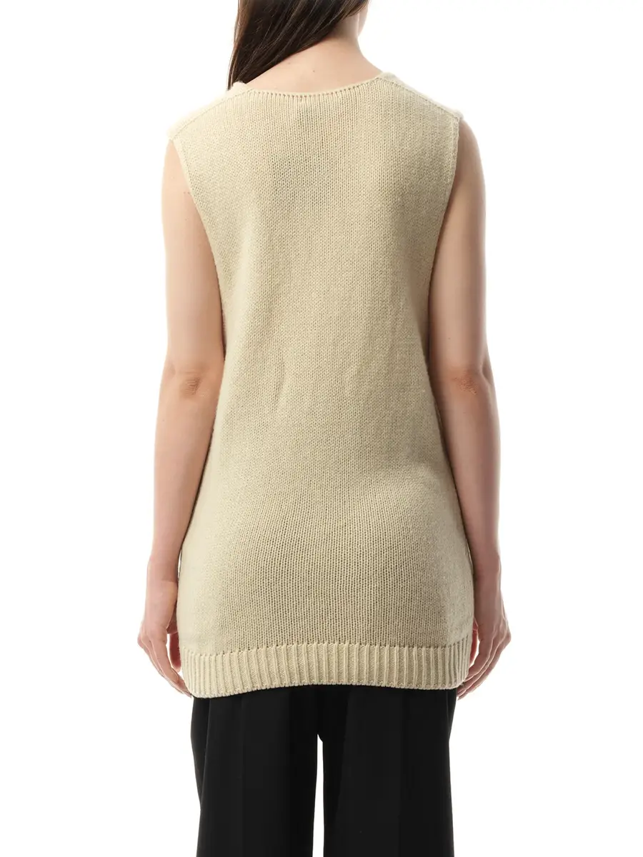 Lanvin Knitted Top in Ivory | Thumbnail 6 Lanvin Knitted Top in Ivory | Thumbnail 6