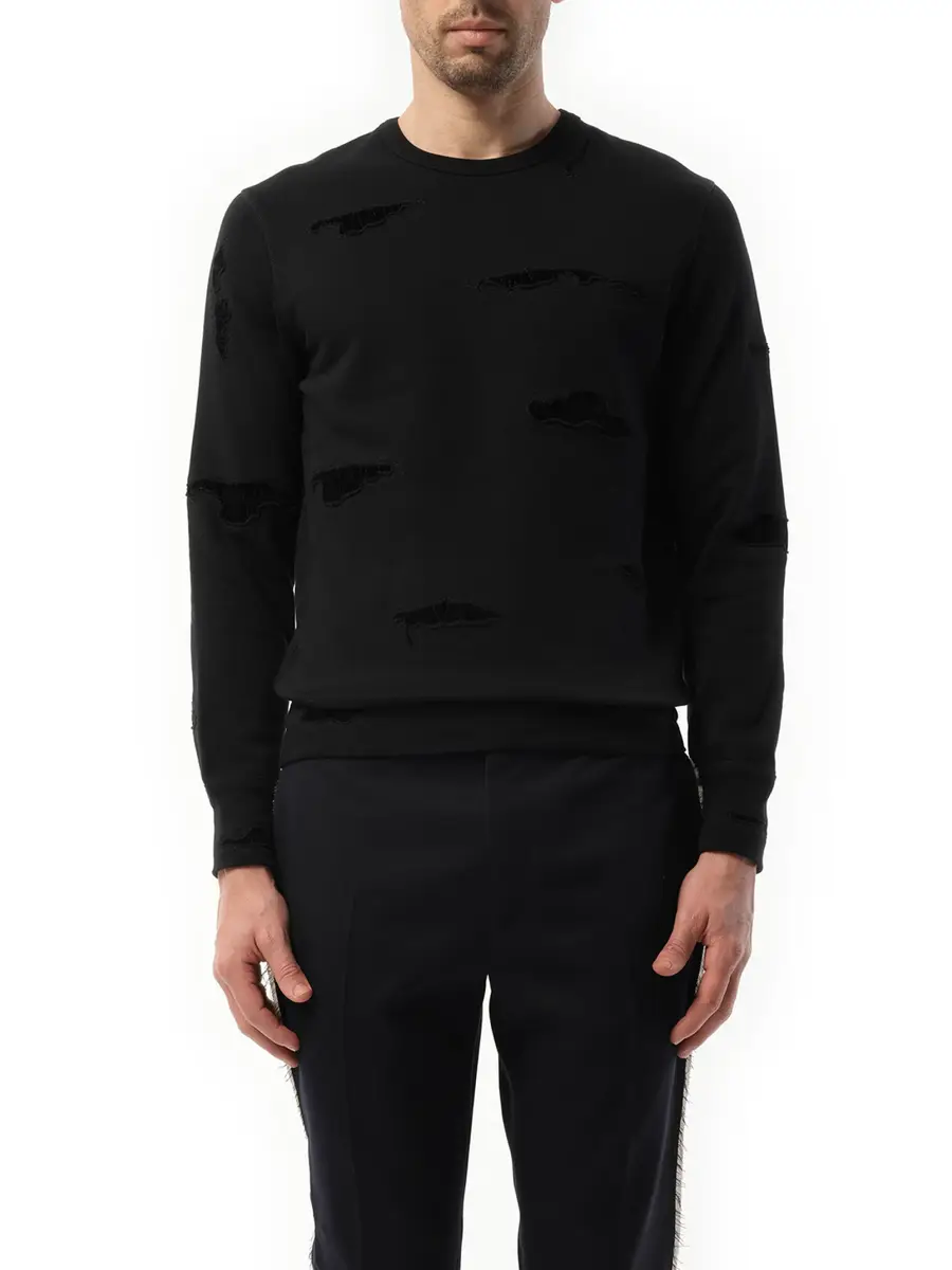 Alexander McQueen Shredded Sweatshirt