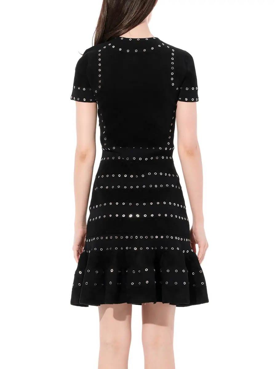 Alexander McQueen Eyelet Mini Dress | Thumbnail 6 Alexander McQueen Eyelet Mini Dress | Thumbnail 6