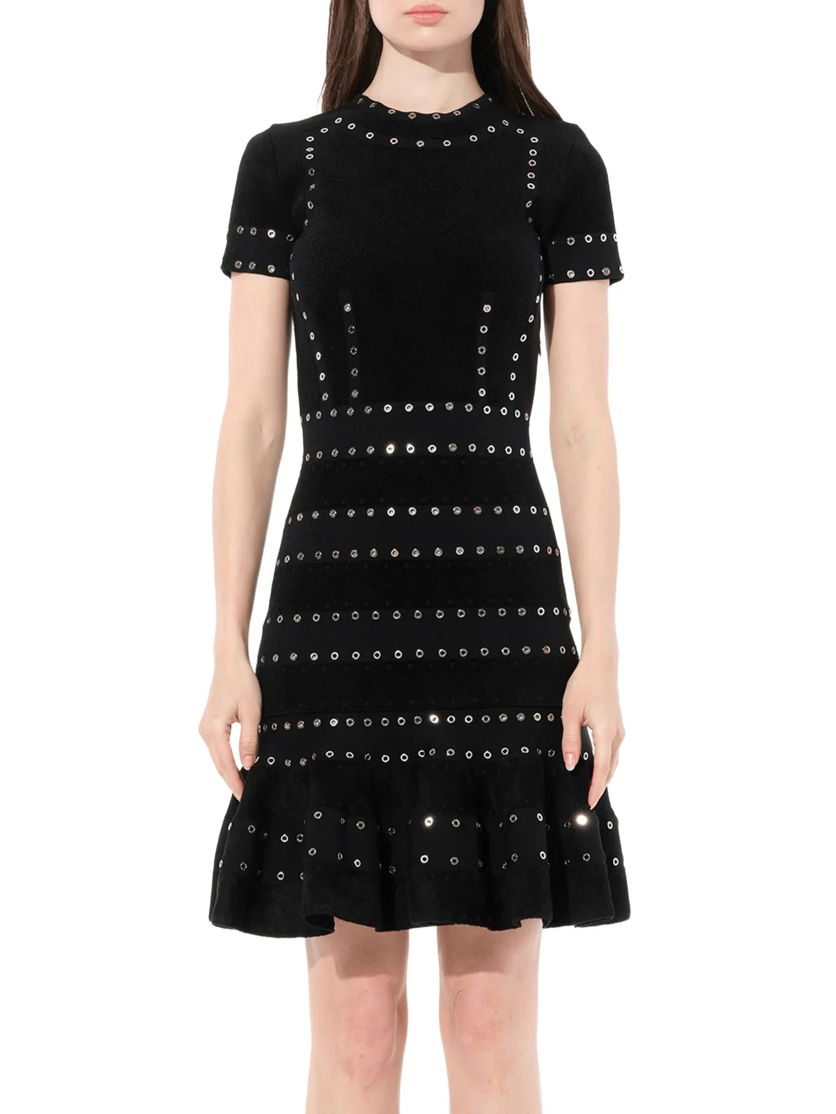 Eyelet Mini Dress