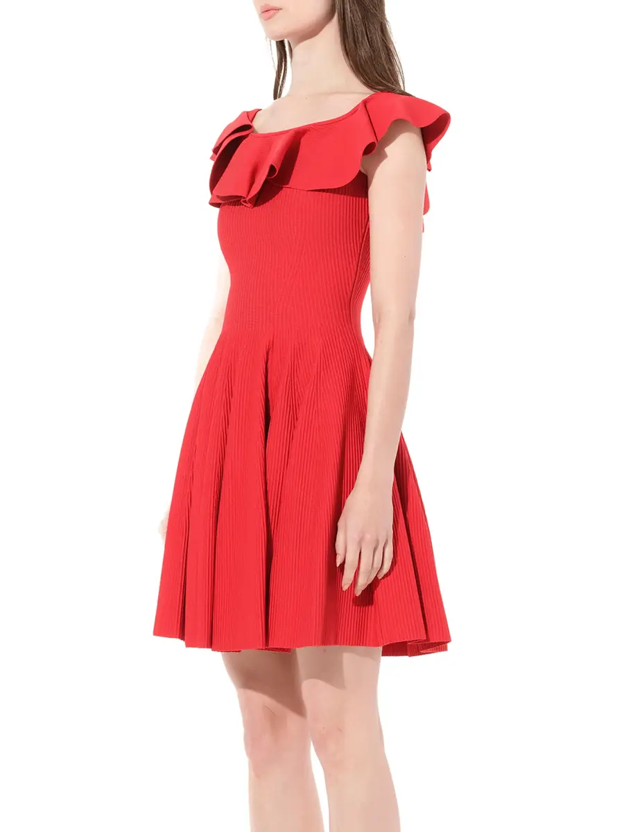 Alexander McQueen Stretch Mini Dress | Thumbnail 5 Alexander McQueen Stretch Mini Dress | Thumbnail 5