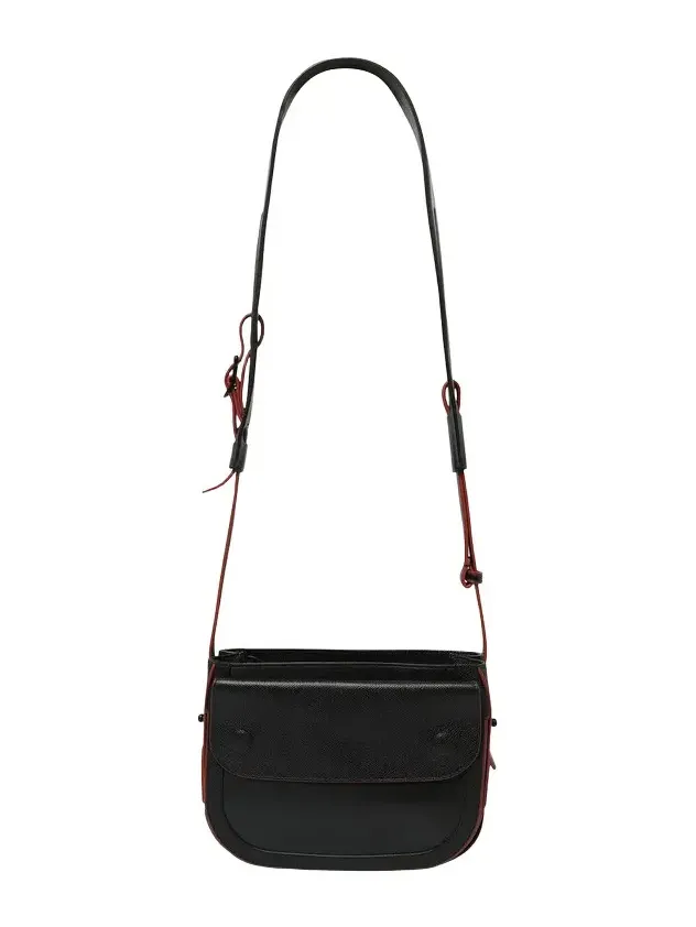 Handbag in Black/red