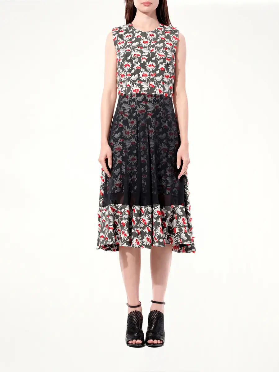 Balenciaga Jacquard Dress in Multicolor | Thumbnail 4
