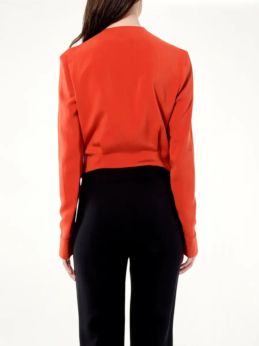 Balenciaga Tweed Jacket in Red/black Red | Thumbnail 6 Balenciaga Tweed Jacket in Red/black Red | Thumbnail 6