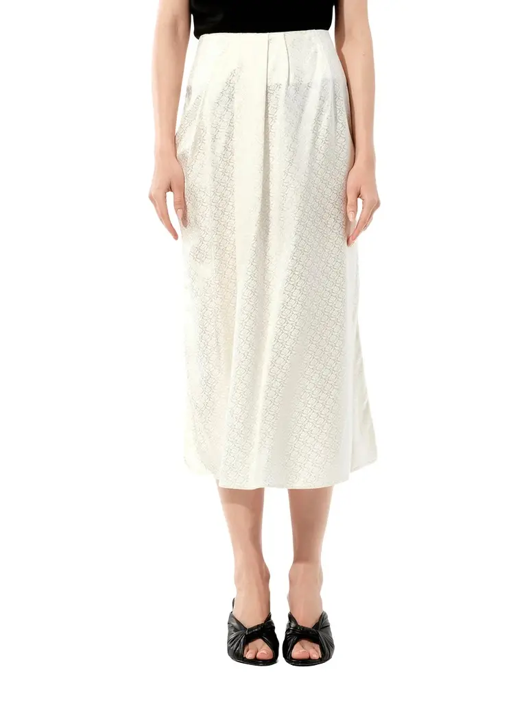 Balenciaga Mix Satin Skirt