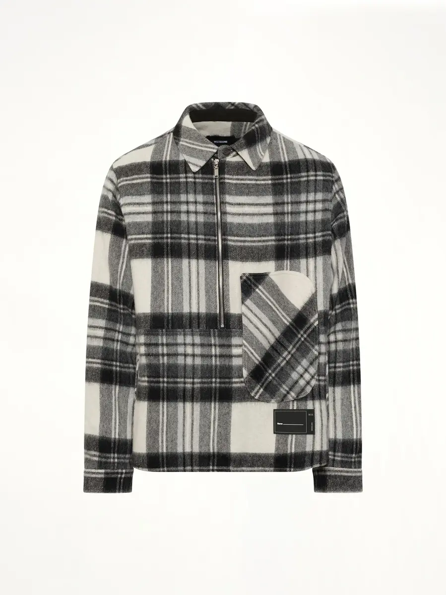 We11Done Check Anorak Wool Shirt | Thumbnail 3 We11Done Check Anorak Wool Shirt | Thumbnail 3