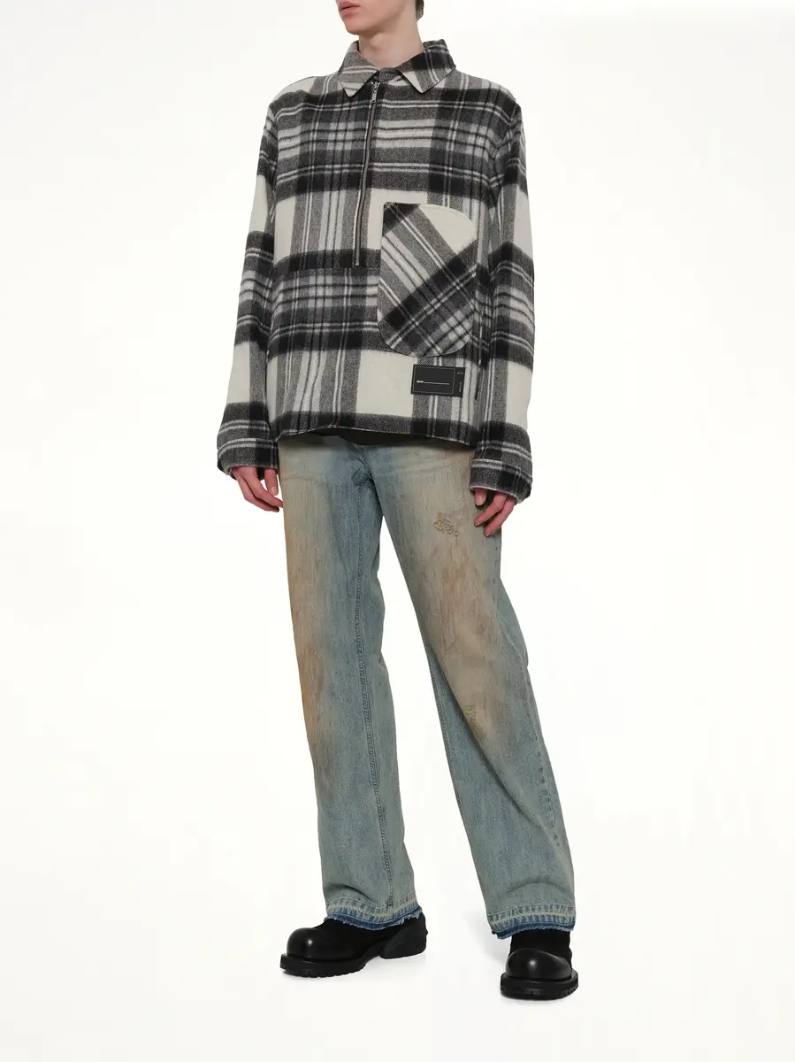 We11Done Check Anorak Wool Shirt | Thumbnail 4 We11Done Check Anorak Wool Shirt | Thumbnail 4