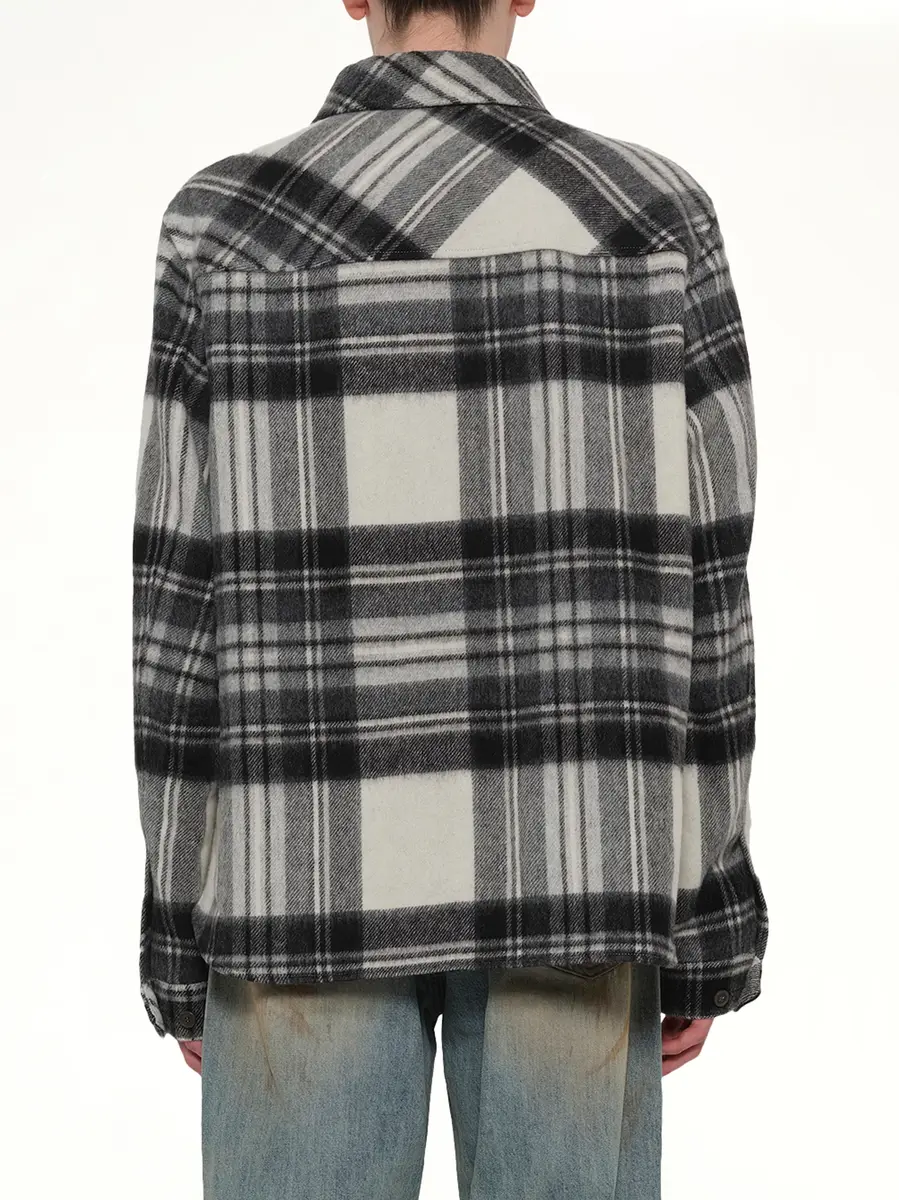 We11Done Check Anorak Wool Shirt | Thumbnail 5 We11Done Check Anorak Wool Shirt | Thumbnail 5