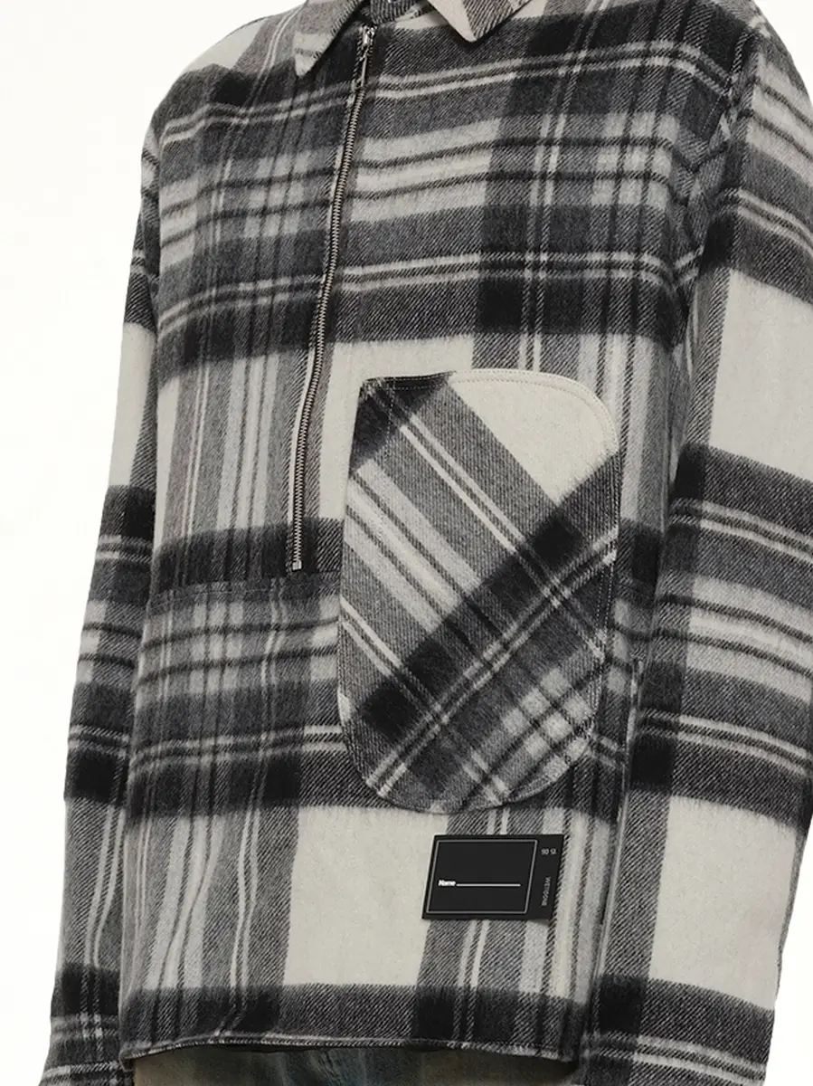 We11Done Check Anorak Wool Shirt | Thumbnail 6 We11Done Check Anorak Wool Shirt | Thumbnail 6