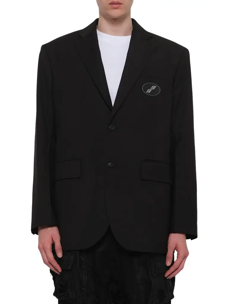 We11Done Oversized Suit Logo Blazer | Image 1 We11Done Oversized Suit Logo Blazer | Image 1