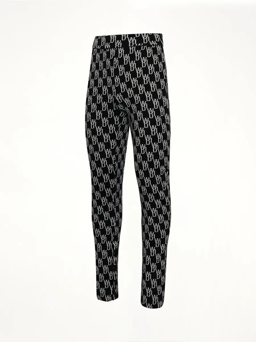 We11Done Fitted Knit Side Open Jacquard Trouser | Thumbnail 3 We11Done Fitted Knit Side Open Jacquard Trouser | Thumbnail 3