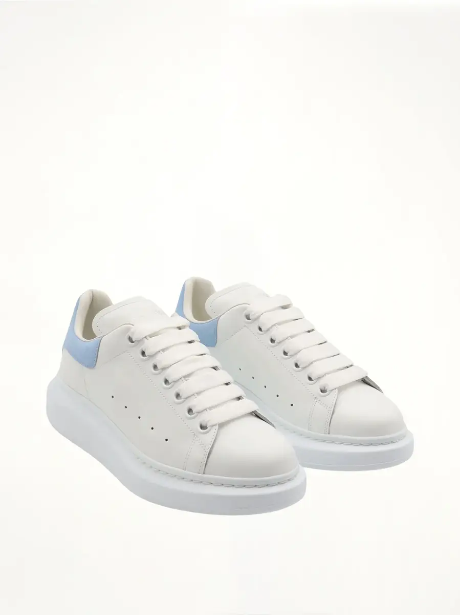 Alexander McQueen Larry Oversized Sneaker in White/powder Blue | Thumbnail 3 Alexander McQueen Larry Oversized Sneaker in White/powder Blue | Thumbnail 3