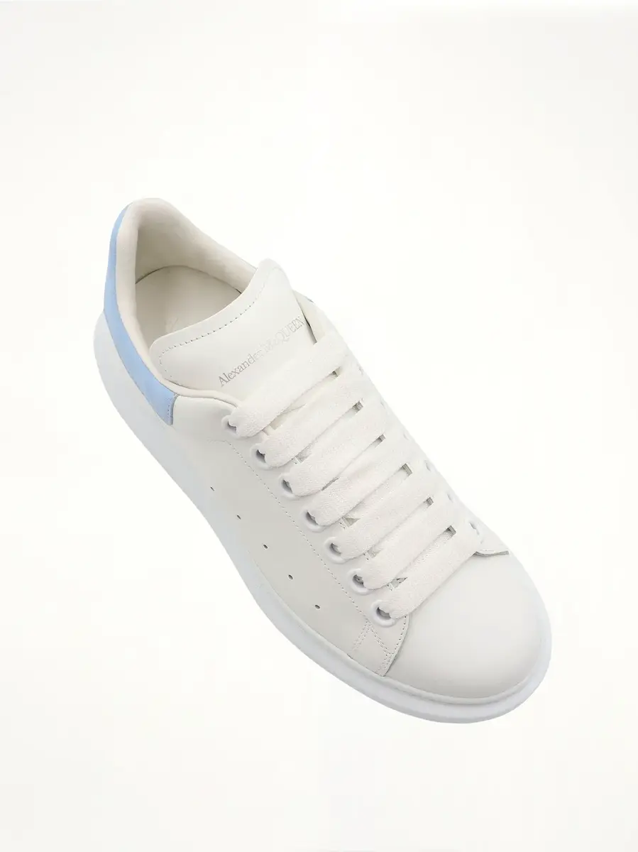 Alexander McQueen Larry Oversized Sneaker in White/powder Blue | Thumbnail 4 Alexander McQueen Larry Oversized Sneaker in White/powder Blue | Thumbnail 4