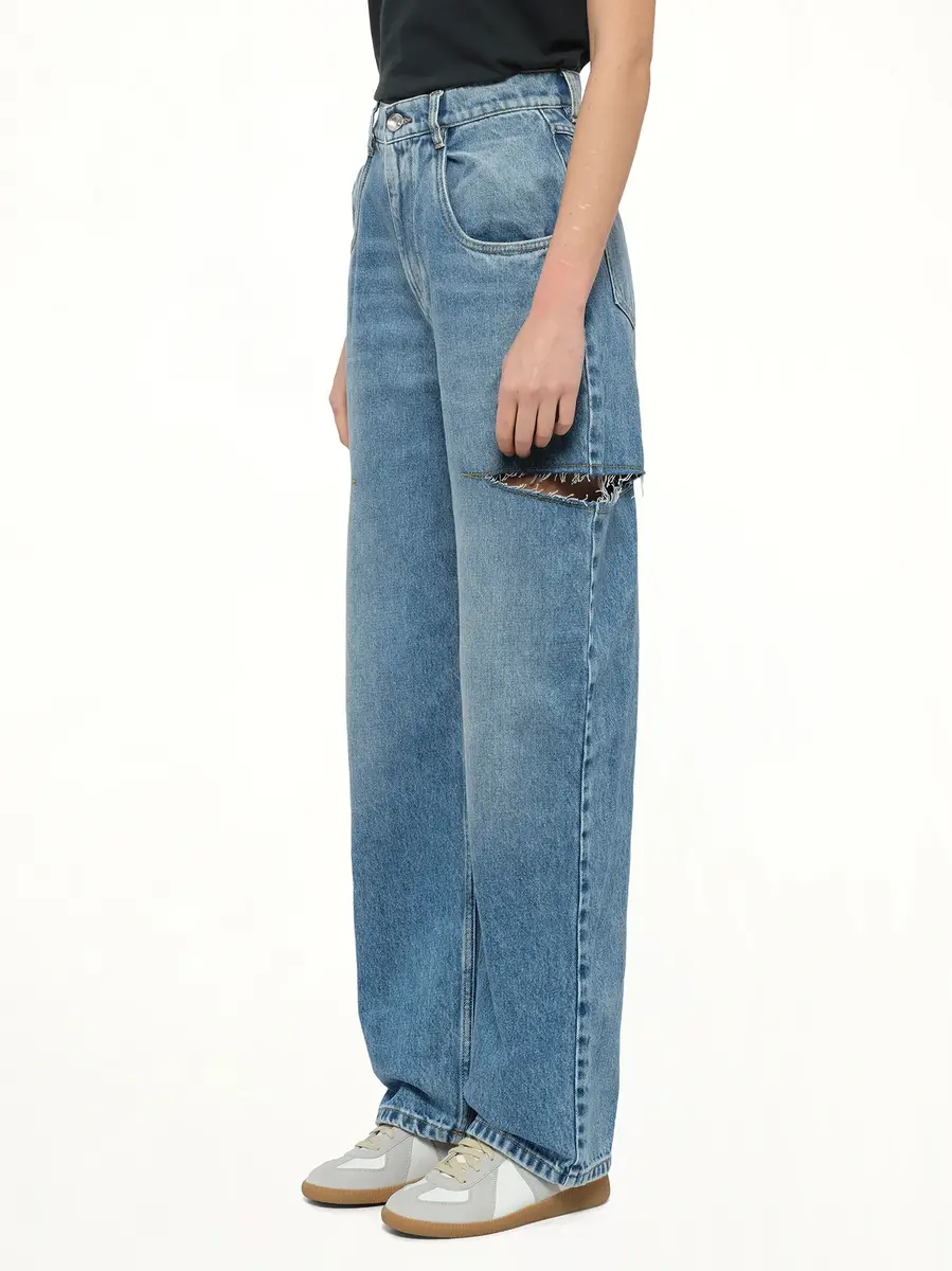 Maison Margiela Slash Loose Fit Denim Jeans | Thumbnail 2 Maison Margiela Slash Loose Fit Denim Jeans | Thumbnail 2