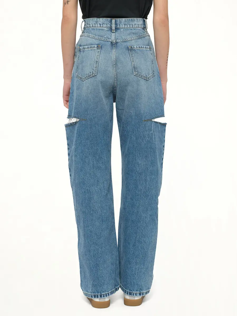 Maison Margiela Slash Loose Fit Denim Jeans | Thumbnail 5 Maison Margiela Slash Loose Fit Denim Jeans | Thumbnail 5