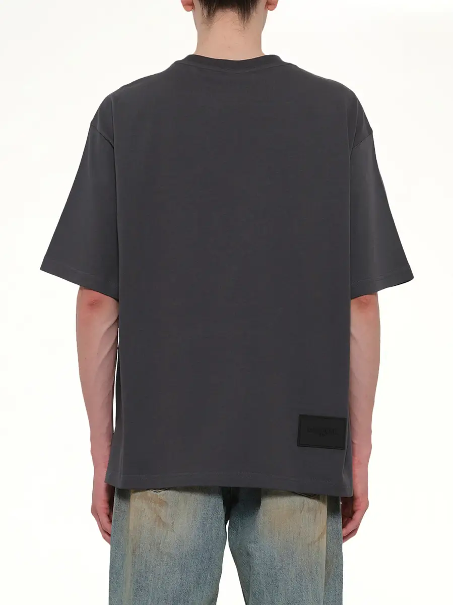 We11Done Multi Logo T-shirt in Charcoal | Thumbnail 5 We11Done Multi Logo T-shirt in Charcoal | Thumbnail 5