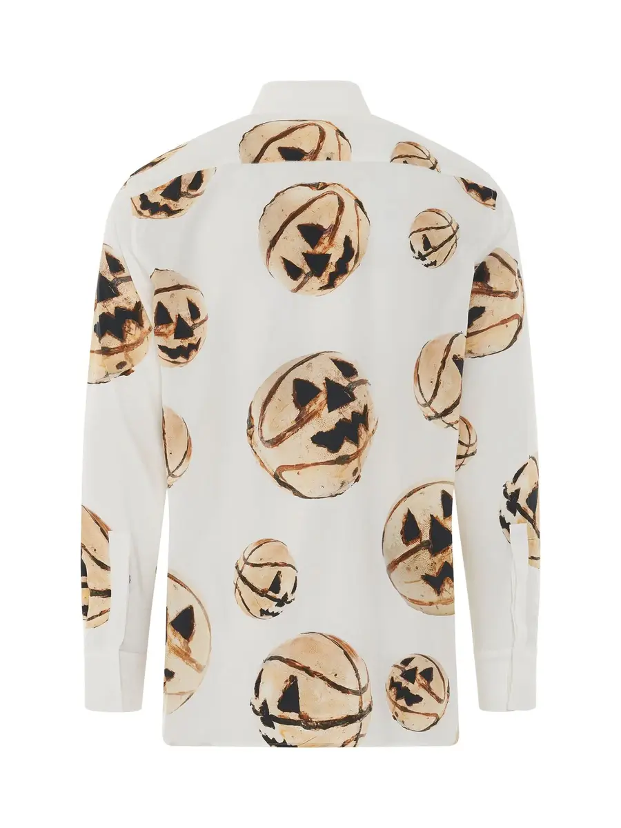 Givenchy Boxy Fit Print Shirt in White/yellow | Thumbnail 4 Givenchy Boxy Fit Print Shirt in White/yellow | Thumbnail 4