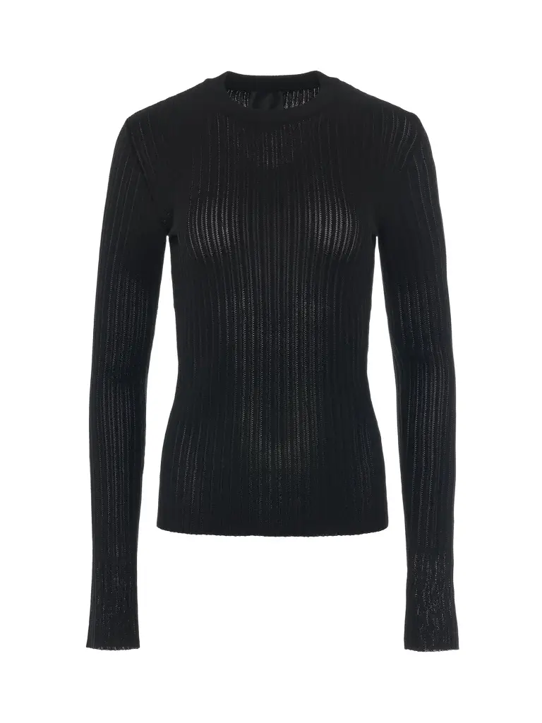 Givenchy Ribbed Crewneck Sweater | Image 1 Givenchy Ribbed Crewneck Sweater | Image 1