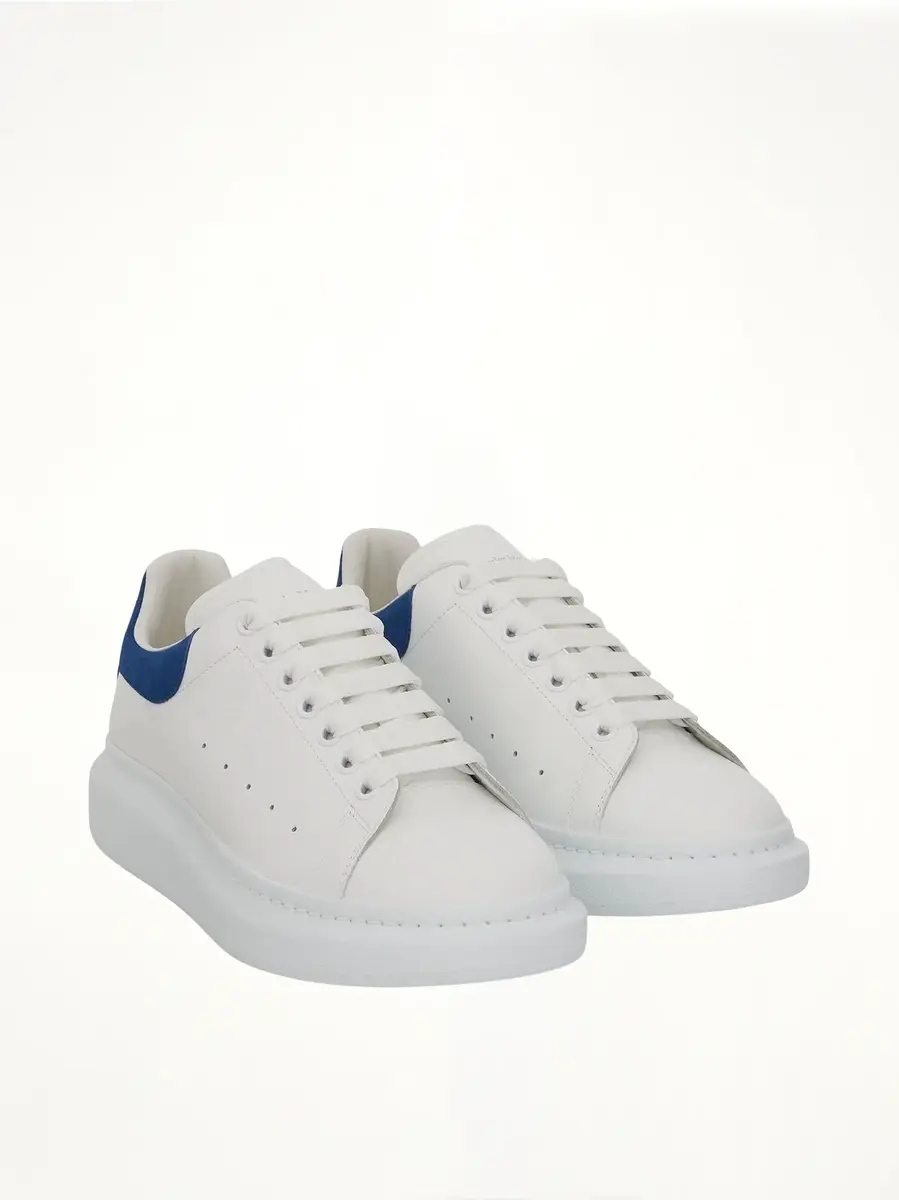 Alexander McQueen Larry Oversized Sneaker in White/paris Blue | Thumbnail 3 Alexander McQueen Larry Oversized Sneaker in White/paris Blue | Thumbnail 3