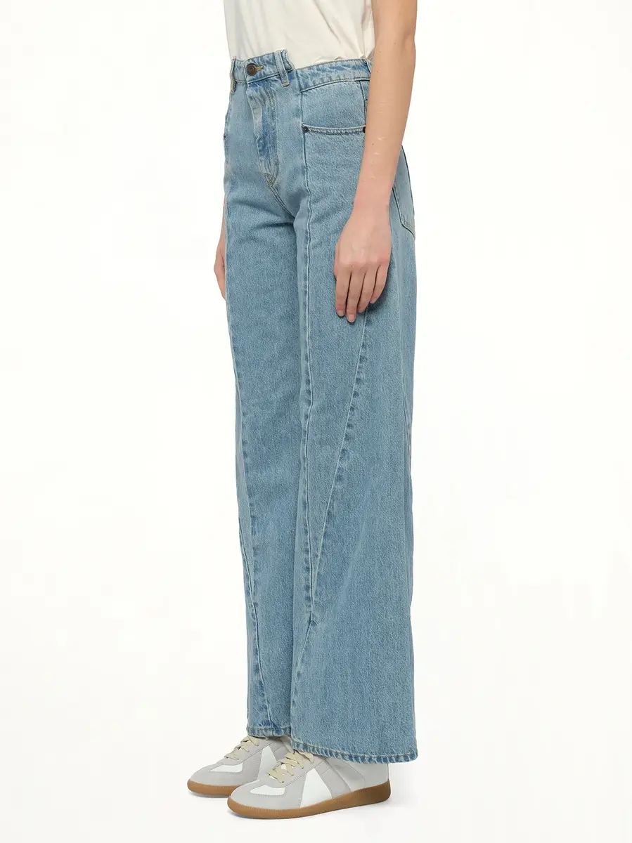 Maison Margiela Cut Out Waistband Relaxed Fit Denim Jeans | Thumbnail 2 Maison Margiela Cut Out Waistband Relaxed Fit Denim Jeans | Thumbnail 2