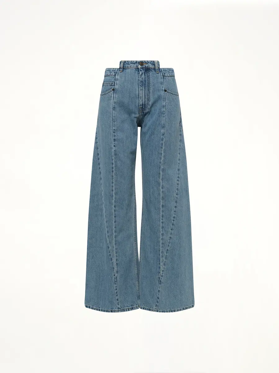 Maison Margiela Cut Out Waistband Relaxed Fit Denim Jeans | Thumbnail 3 Maison Margiela Cut Out Waistband Relaxed Fit Denim Jeans | Thumbnail 3