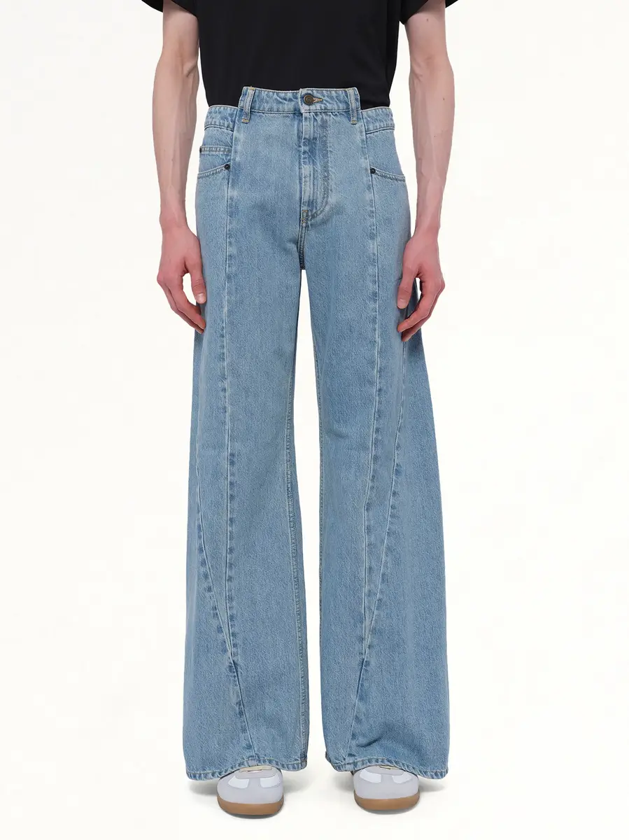 Maison Margiela Cut Out Waistband Relaxed Fit Denim Jeans | Thumbnail 8 Maison Margiela Cut Out Waistband Relaxed Fit Denim Jeans | Thumbnail 8