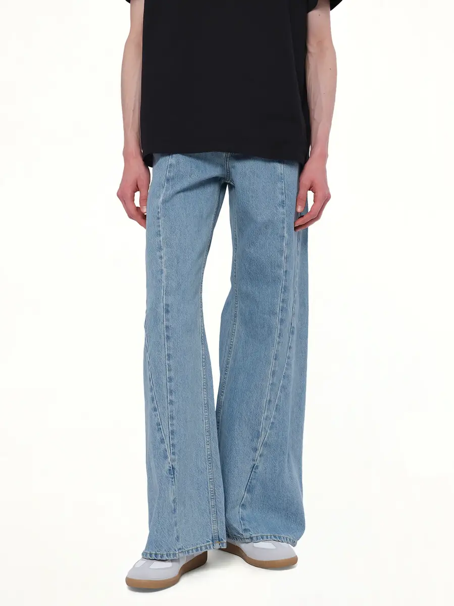 Maison Margiela Cut Out Waistband Relaxed Fit Denim Jeans | Thumbnail 9 Maison Margiela Cut Out Waistband Relaxed Fit Denim Jeans | Thumbnail 9