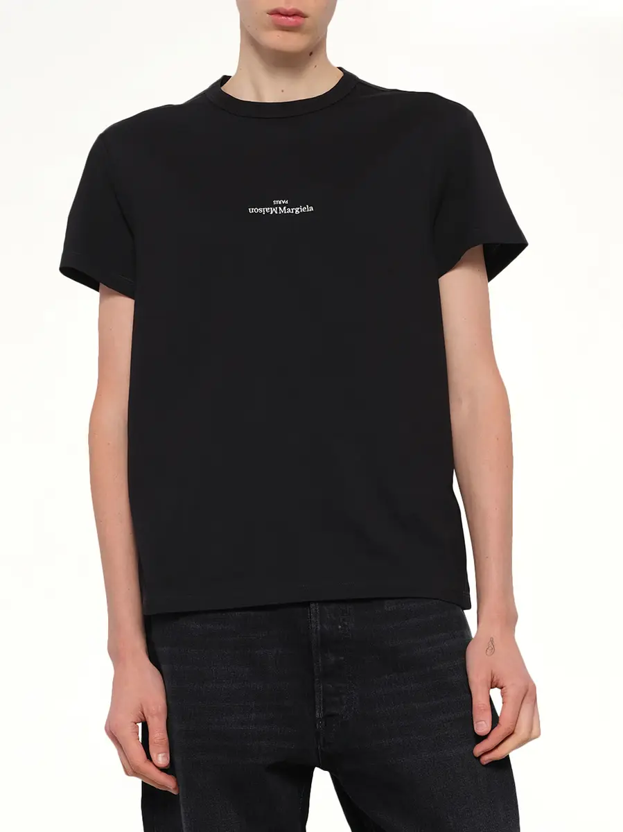 Maison Margiela Upside Down Logo T-shirt | Thumbnail 6