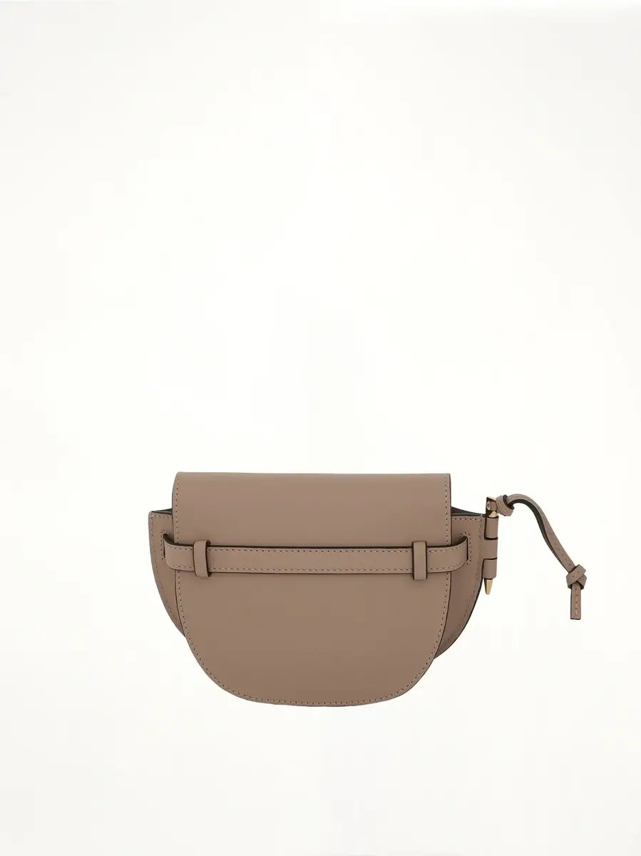 Loewe Mini Gate Dual Bag in Soft Calfskin And Jacquard Strap Sand | Thumbnail 4 Loewe Mini Gate Dual Bag in Soft Calfskin And Jacquard Strap Sand | Thumbnail 4