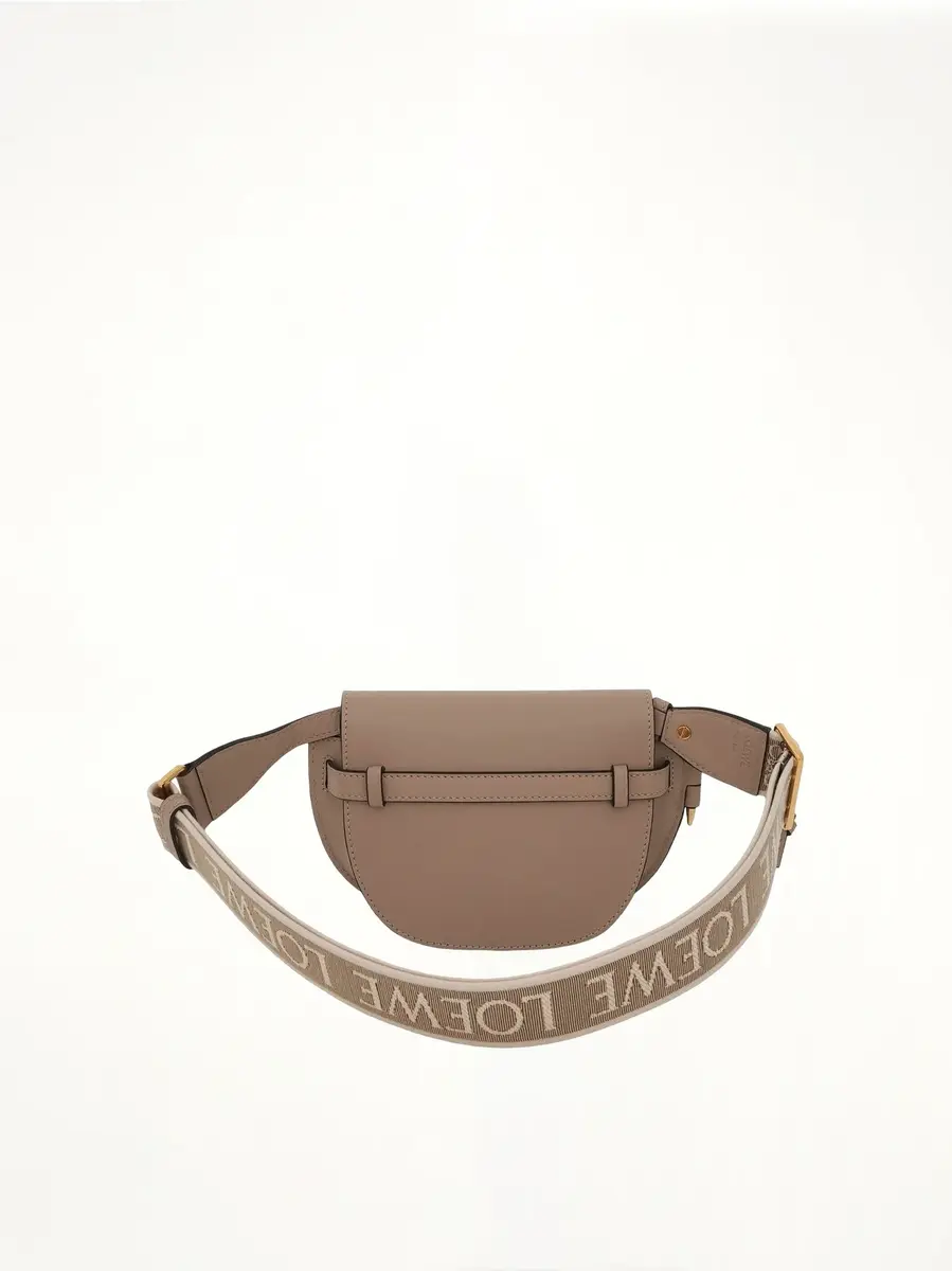 Loewe Mini Gate Dual Bag in Soft Calfskin And Jacquard Strap Sand | Thumbnail 5 Loewe Mini Gate Dual Bag in Soft Calfskin And Jacquard Strap Sand | Thumbnail 5