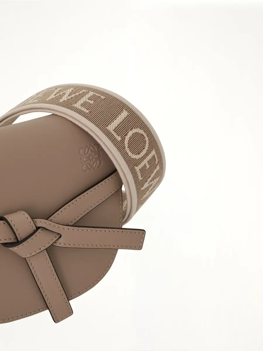 Loewe Mini Gate Dual Bag in Soft Calfskin And Jacquard Strap Sand | Thumbnail 6 Loewe Mini Gate Dual Bag in Soft Calfskin And Jacquard Strap Sand | Thumbnail 6