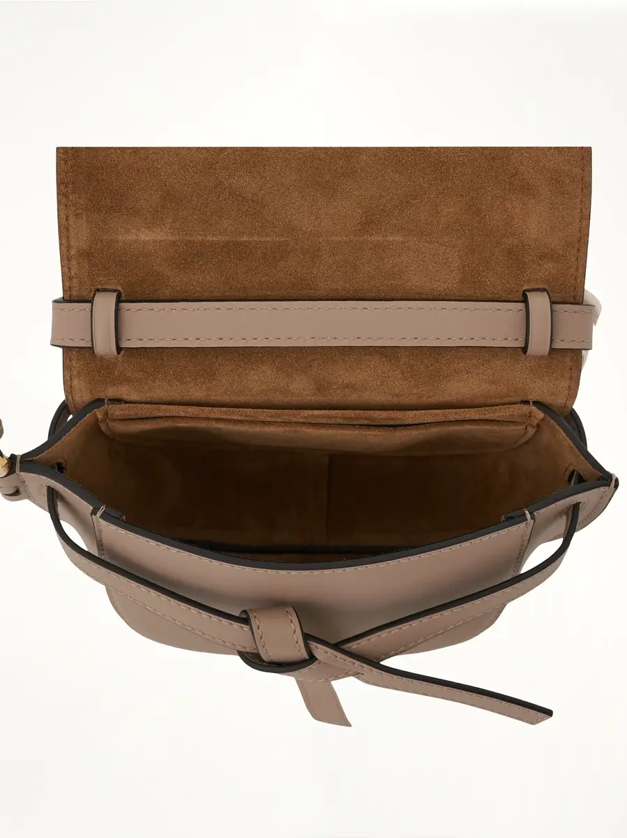 Loewe Mini Gate Dual Bag in Soft Calfskin And Jacquard Strap Sand | Thumbnail 7 Loewe Mini Gate Dual Bag in Soft Calfskin And Jacquard Strap Sand | Thumbnail 7