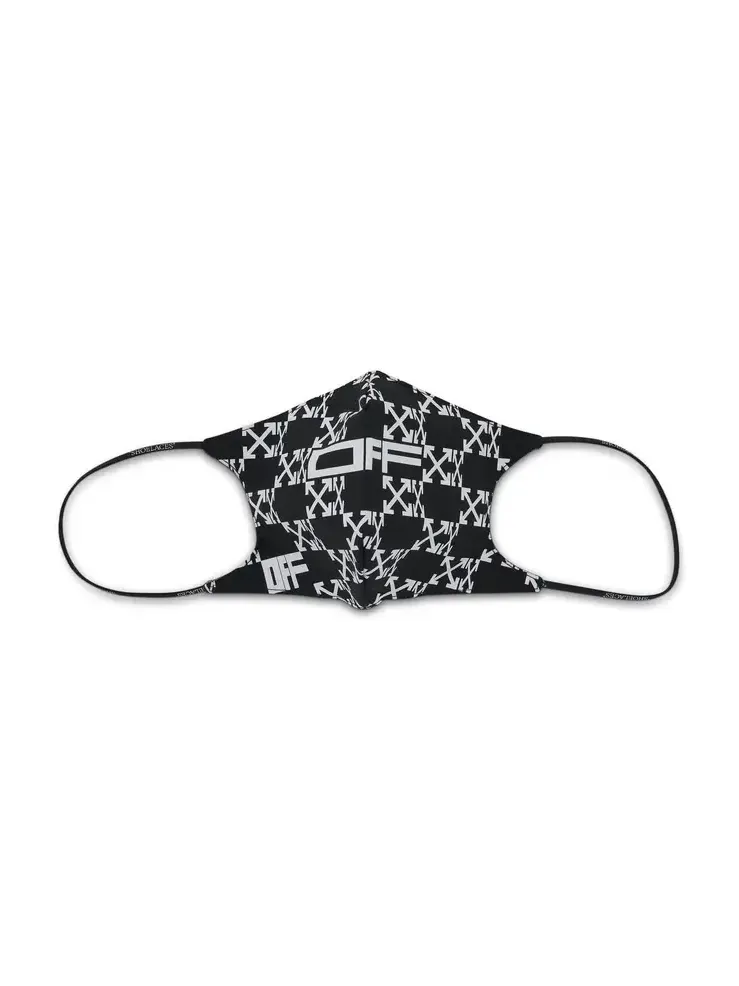 Off-White Monogram Simple Mask in Black/white