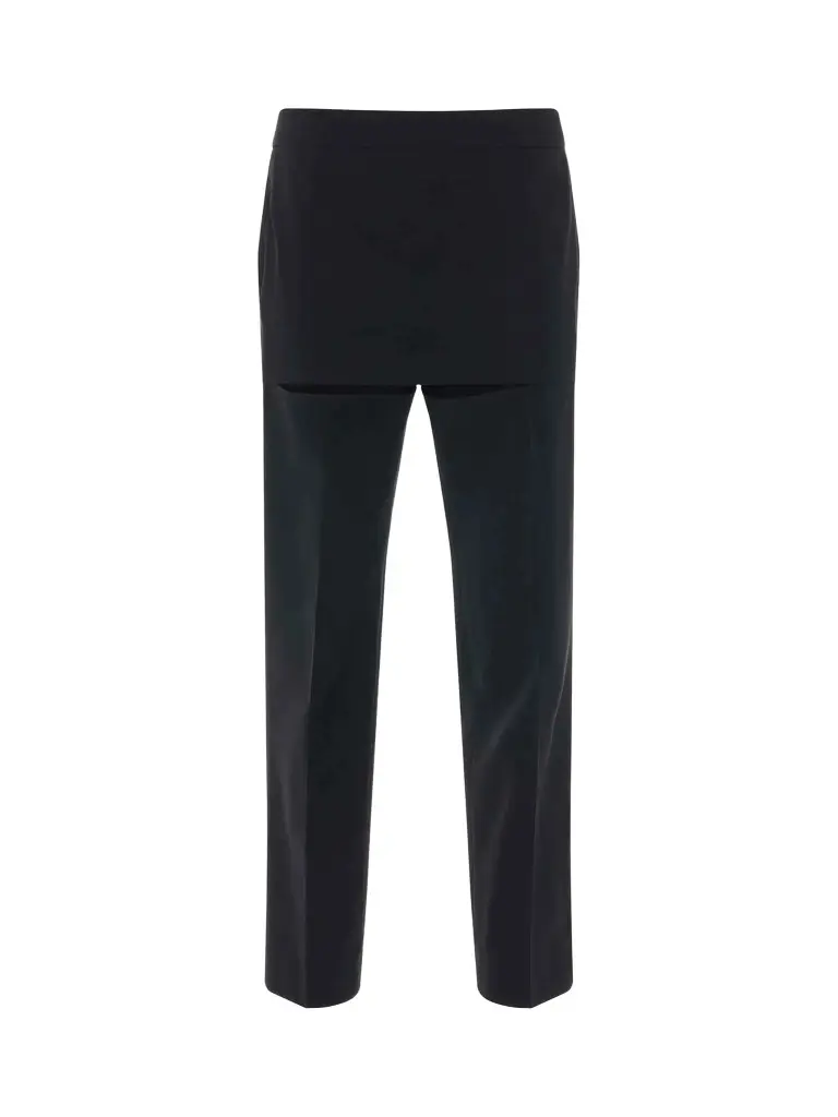 Givenchy Slim Fit Trousers With Skirt Detail | Image 1 Givenchy Slim Fit Trousers With Skirt Detail | Image 1