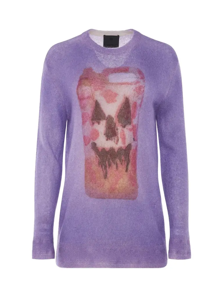 Givenchy Mixmat Crew Neck Print Sweater | Image 1 Givenchy Mixmat Crew Neck Print Sweater | Image 1