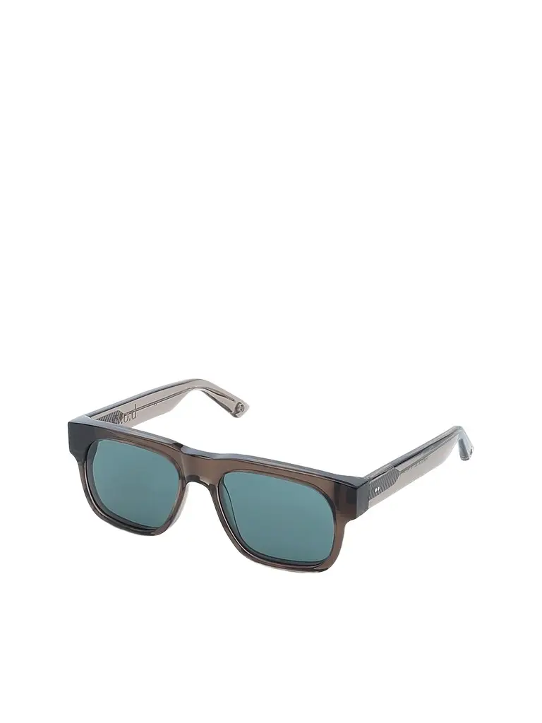 G.O.D Thirteen Crystal Grey Sunglass With Green Lens