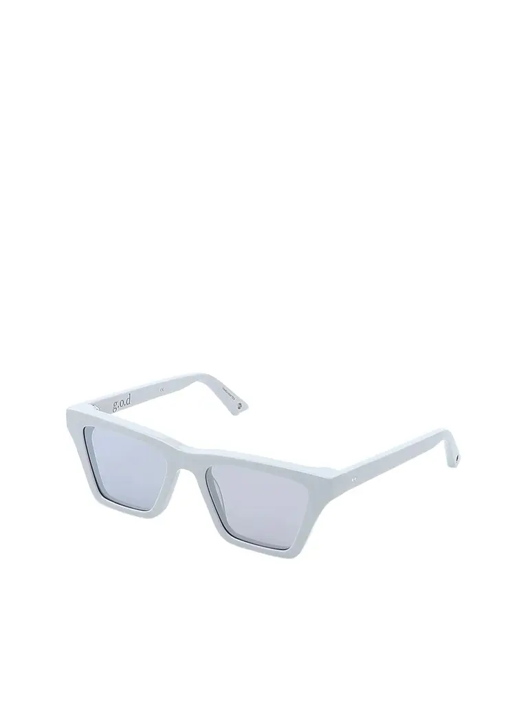 G.O.D Twenty Cat Milk Sunglass With Grey Flash Lens