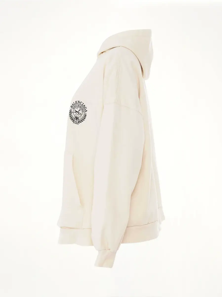Balenciaga Scissors Crest Embroidered Wide Fit Hoodie | Thumbnail 2 Balenciaga Scissors Crest Embroidered Wide Fit Hoodie | Thumbnail 2