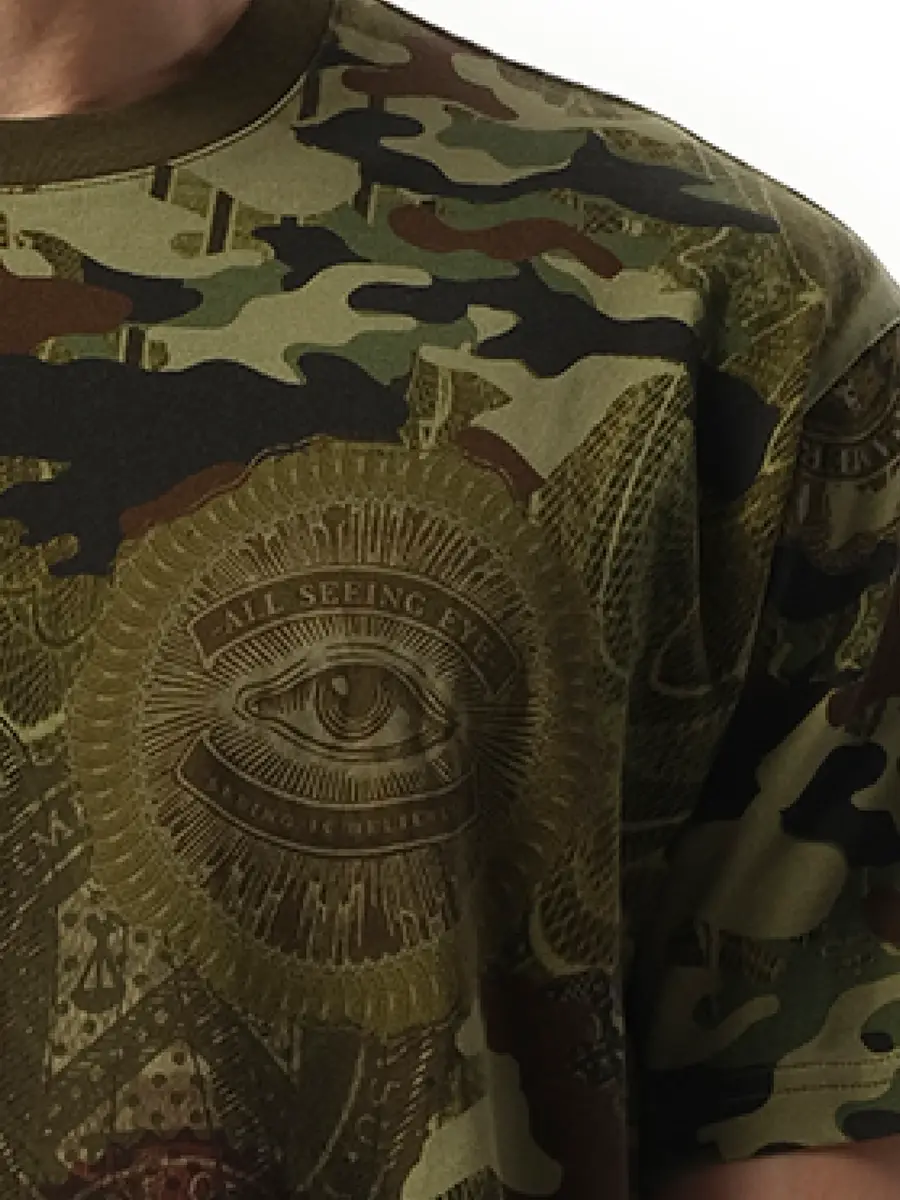 Givenchy Podium Dollar T-shirt in Khaki Green | Thumbnail 3 Givenchy Podium Dollar T-shirt in Khaki Green | Thumbnail 3