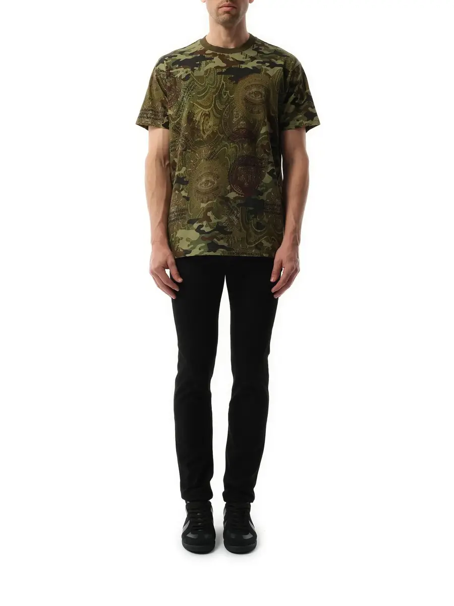 Givenchy Podium Dollar T-shirt in Khaki Green | Thumbnail 4 Givenchy Podium Dollar T-shirt in Khaki Green | Thumbnail 4