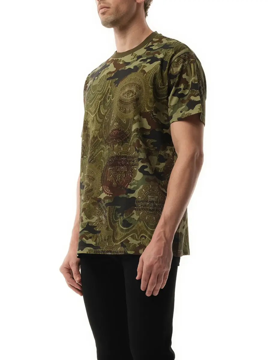Givenchy Podium Dollar T-shirt in Khaki Green | Thumbnail 5 Givenchy Podium Dollar T-shirt in Khaki Green | Thumbnail 5