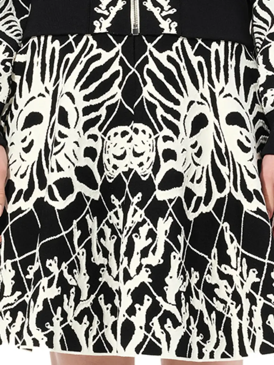Alexander McQueen Jacquard Mini Skirt | Thumbnail 3 Alexander McQueen Jacquard Mini Skirt | Thumbnail 3