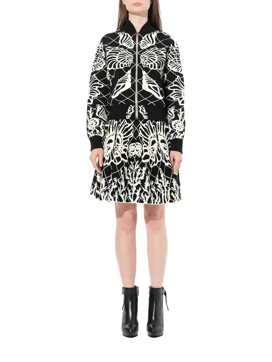 Alexander McQueen Jacquard Mini Skirt | Thumbnail 4 Alexander McQueen Jacquard Mini Skirt | Thumbnail 4