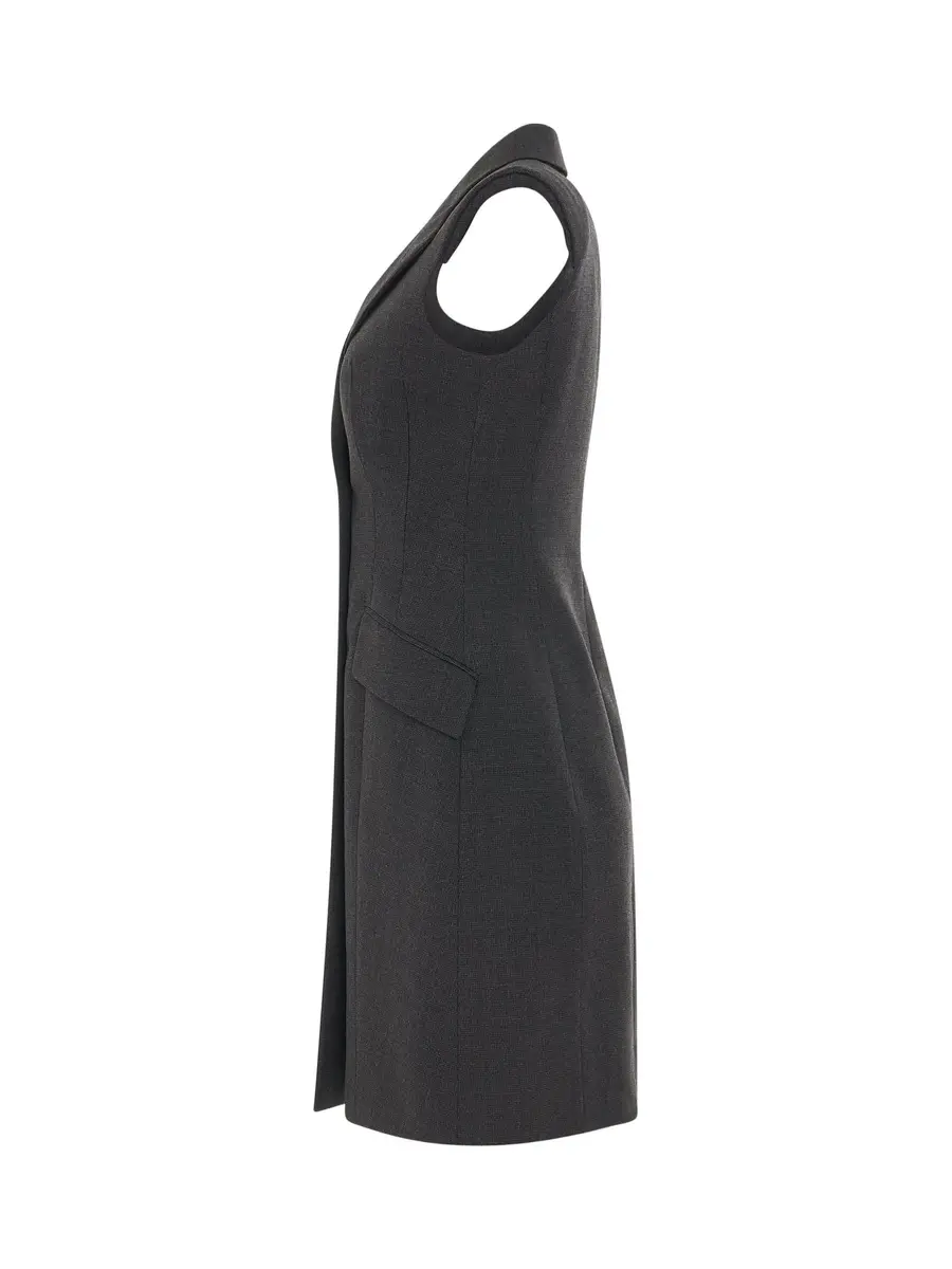 Givenchy Tailored Sleeveless Dress in Grey Mix | Thumbnail 2