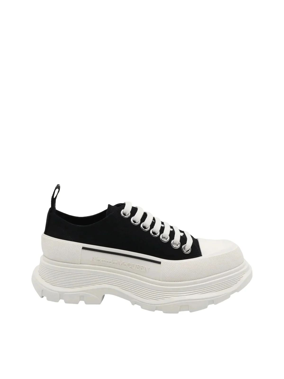 Tread Slick Canvas Lace-up Shoes in Black/white Tread Slick Canvas Lace-up Shoes in Black/white